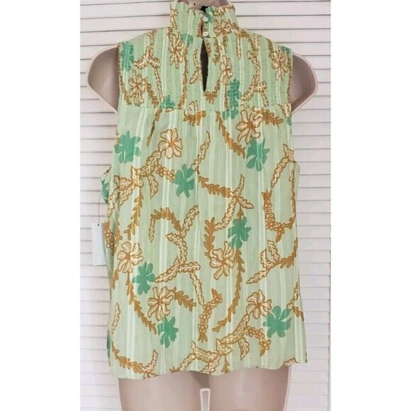 NWT JOIE MIKA PASTEL GREEN SLEEVELESS HIGH NECK TOP - Picture 6 of 10